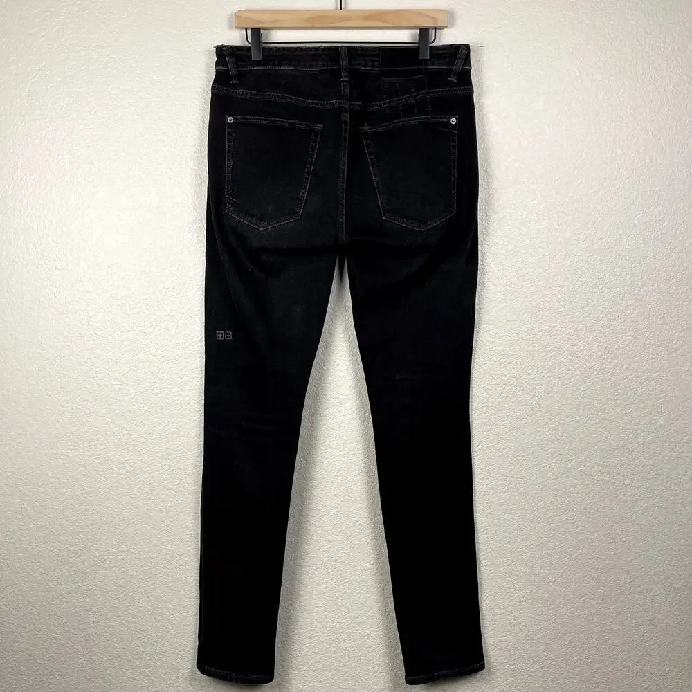 Ksubi Van Winkle Trashed Noir Skinny Jeans Distressed 32